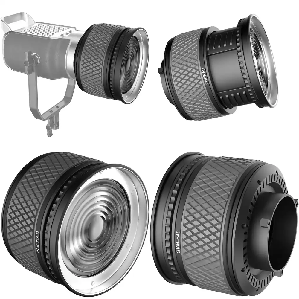 Photography Lighting Design - Oficjalna soczewka Fresnela GVM F40 z