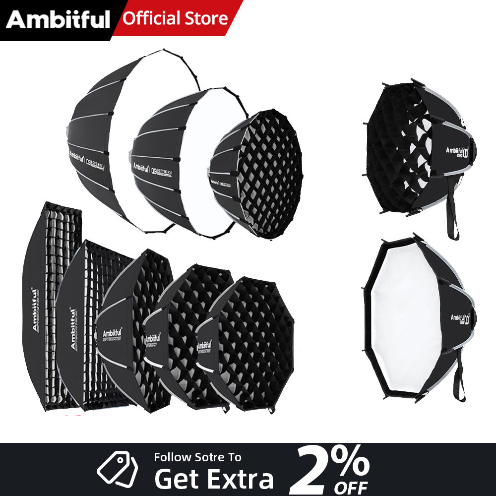 Photography Lighting Box - AMBITFUL Seria Q3/Q7/Q9 Szybkozłączny Softbox 40cm