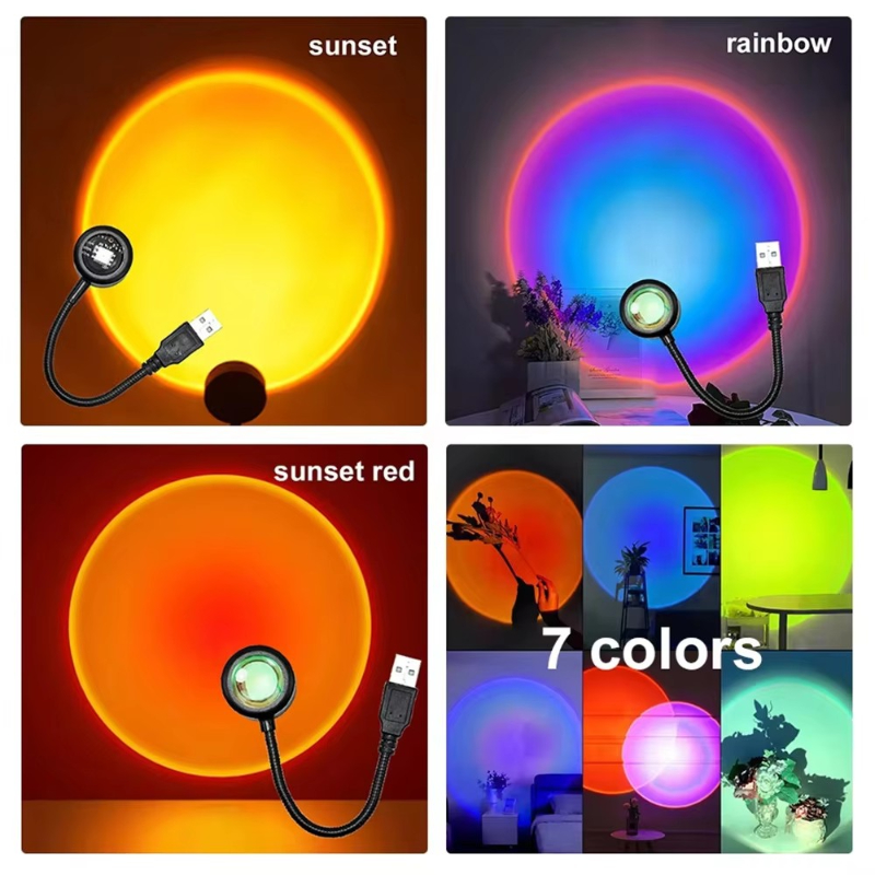 Photography Lighting Wall - 1-4 szt. Lampa Sunset LED Tęcza