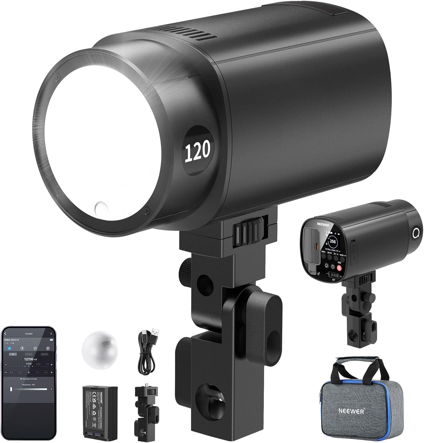 Portable Strobe Monolight - NEEWER Q120 120Ws 2.4G TTL Zewnętrzna