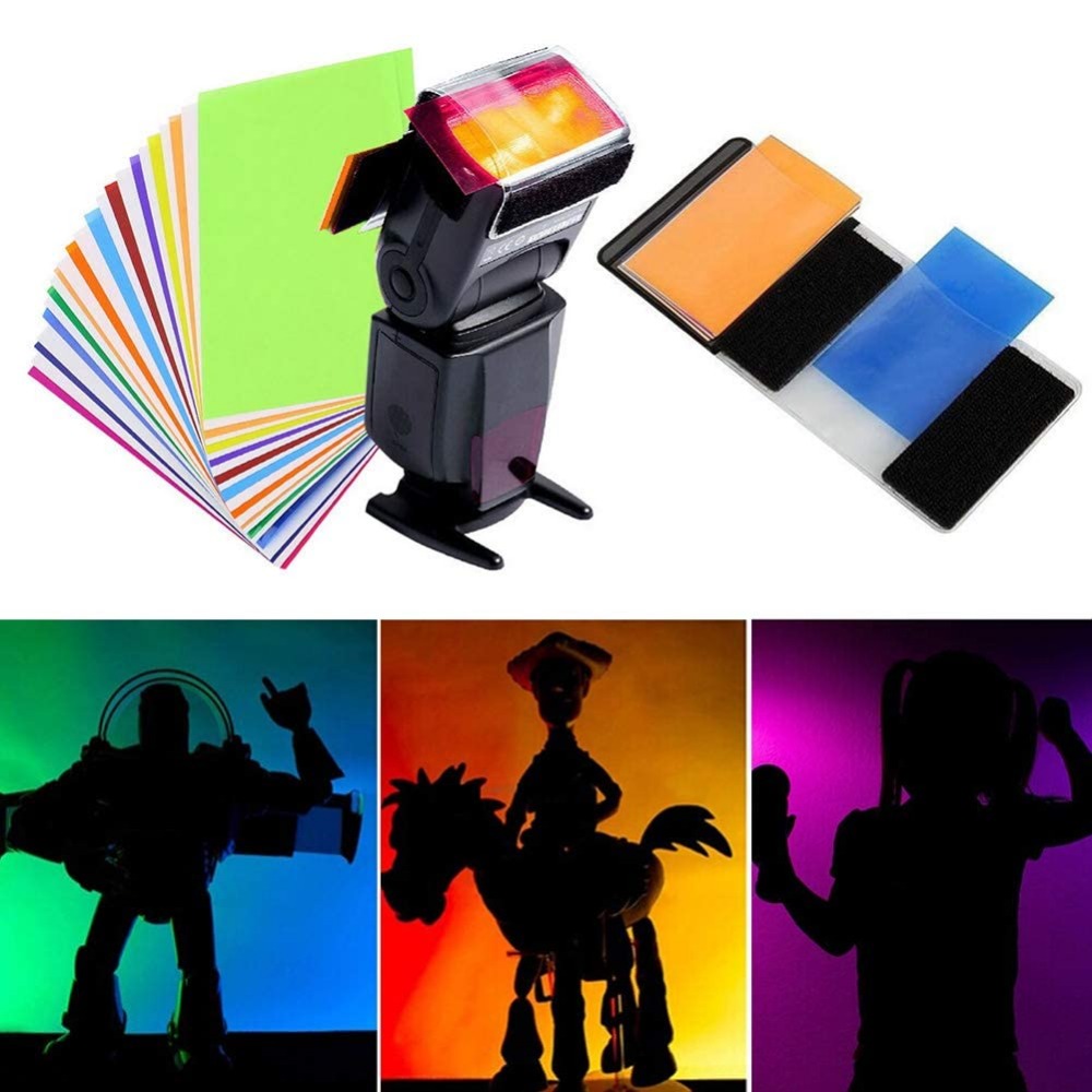 Photography Lighting For Portraits - Zestaw 12 Kolorowych Żeli do Lampy