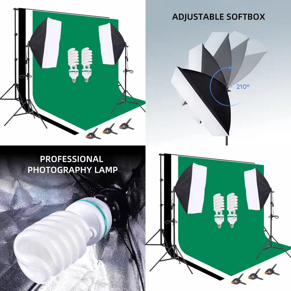 Photography Lighting Kit Portable - Zestaw do studia fotograficznego 2.6*3m: Statyw