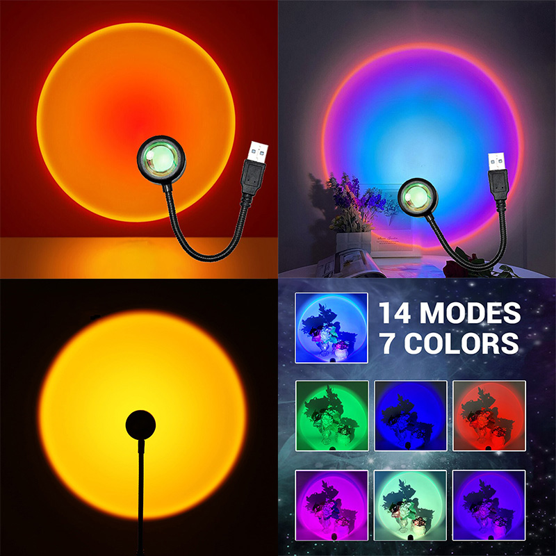 Photography Lighting Wall - ZK40 LED lampa zachód słońca lampki
