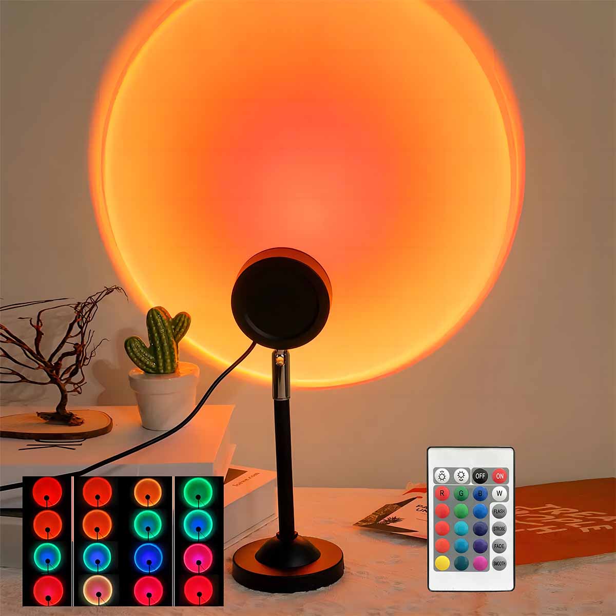 Photography Lighting Wall - Projektor Zachodu Słońca z Pilotem, 16