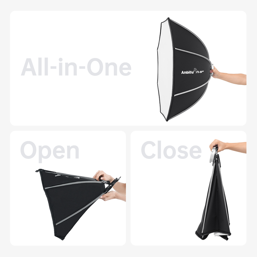 AMBITFUL FS60PROII Szybkie Mon – Photography Studio Lighting Set Up recenzja i cena