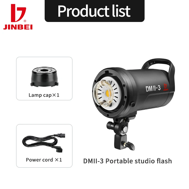 Lampa studyjna JINBEI DMII-3 3 – Photography Lighting Kit Portable recenzja i cena