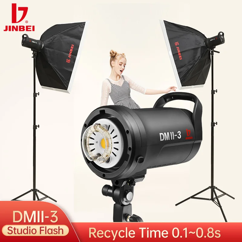 Lampa studyjna JINBEI DMII-3 3 – Photography Lighting Kit Portable recenzja i cena