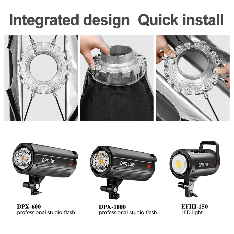 JINBEI KE- 60x90cm Szybkozesta – Photography Studio Lighting Set Up recenzja i cena