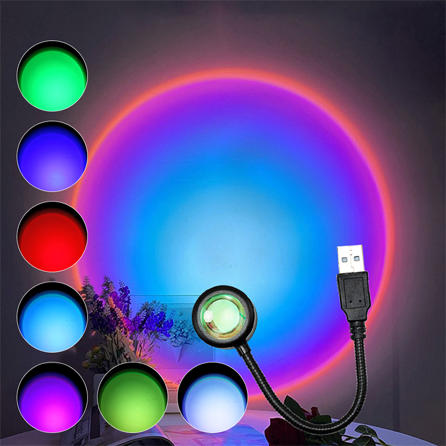 Projektor LED USB Lampa Zachód – Photography Lighting Wall recenzja i cena