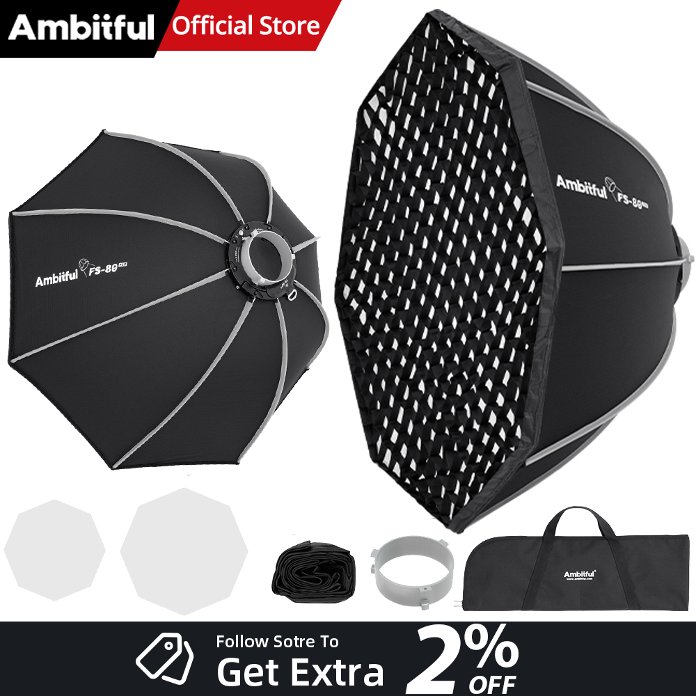 AMBITFUL FS80PROII Szybkie Mon – Photography Studio Lighting Set Up recenzja i cena