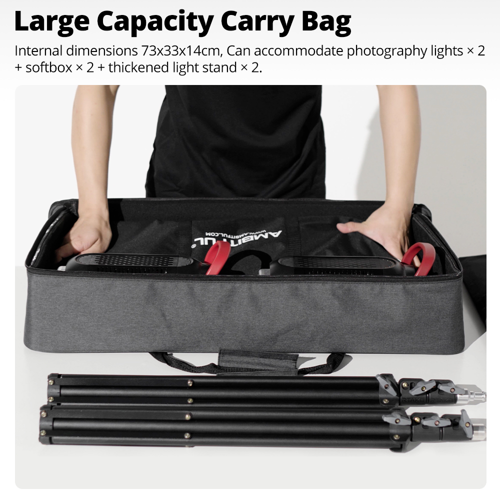 AMBITFUL nowa torba transporto – Photography Lighting Kit Portable recenzja i cena