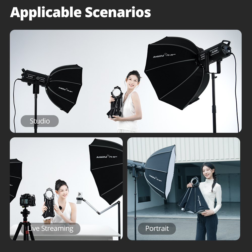 Ambitful FS80PRO Szybkie Monta – Photography Studio Lighting Set Up recenzja i cena
