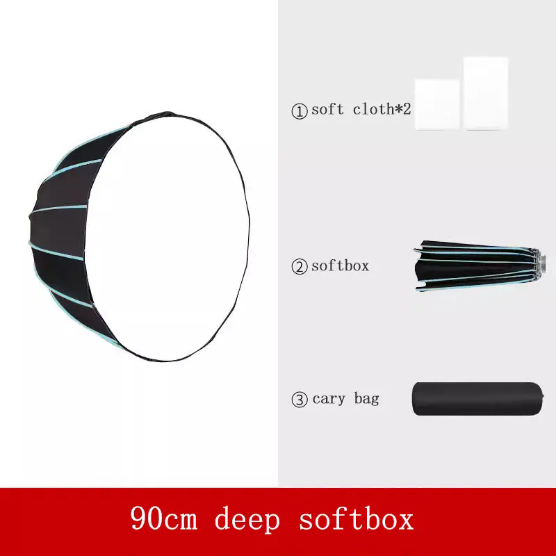 Głęboki paraboliczny softbox 3 – Photography Studio Lighting Set Up recenzja i cena